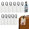 Makerflo Sublimation Luggage Tags Bulk PU Leather Name Tag Blank Suitcase Tags Heat Transfer Bag Tags Business ID Card Holder Travel ID Tags for DIY Gifts & Personalization - Sublimation